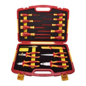 15 piece insulated electrical maintenance tool set