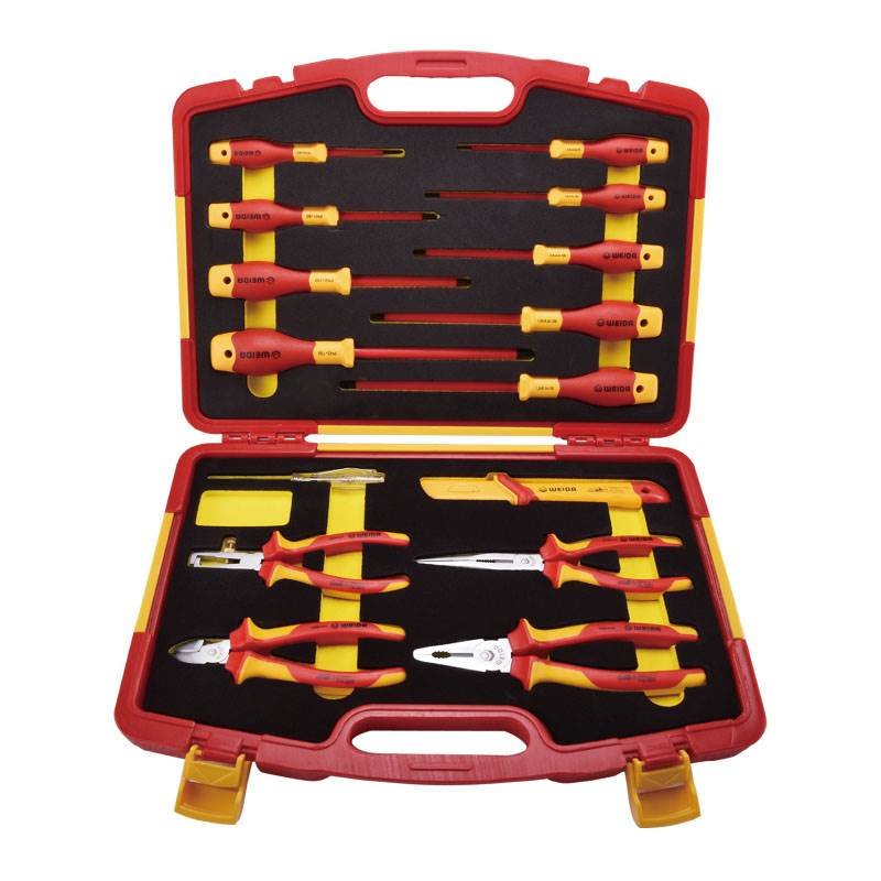 15 piece insulated electrical maintenance tool set