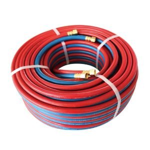 rubber twin line hose (with fittings)