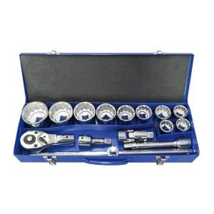 15pcs 20mm Metric 12P Socket Set Heavy Duty (53 chars)