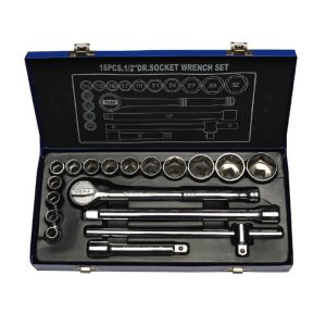 18Pc 12.5mm Drive Metric 6PT Socket Set Final Clearance