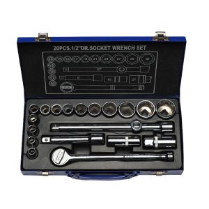 20Pc 12.5mm Drive Metric 6PT Socket Set Clearance Sale