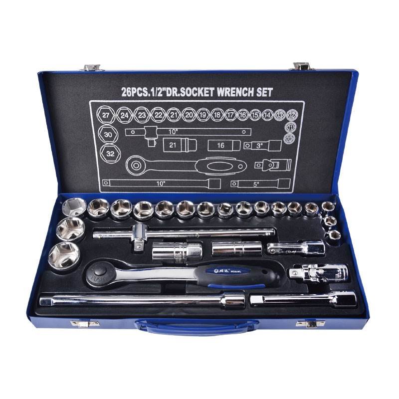 26-Piece 12.5mm Drive Metric Socket Set