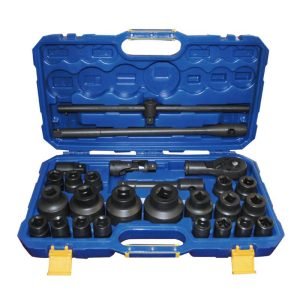 26-Piece 20mm+25mm Drive 12-Pt Metric Socket Set (Phosphate)