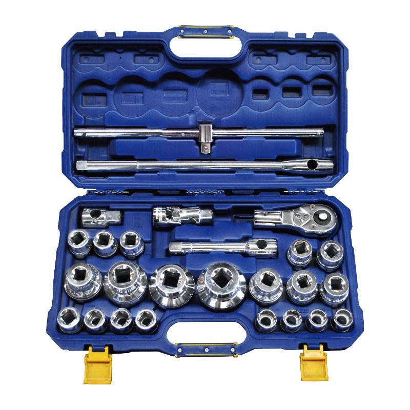 26Pc Heavy Duty 20mm & 25mm Metric Socket Set 12PT