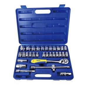 32Pc 12.5mm Drive Metric Socket Set Type E Clearance Sale