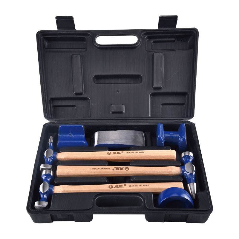 7PCS Auto Body Repair Hammer & Dolly Set