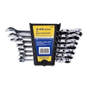 7Pcs Flex Head Ratcheting Wrench Set