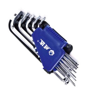 Ball End Long-Arm Hex Key Set, Imperial Inch Hex Wrench Set, 12Pcs Cr-V Chrome Plated Allen Key Kit