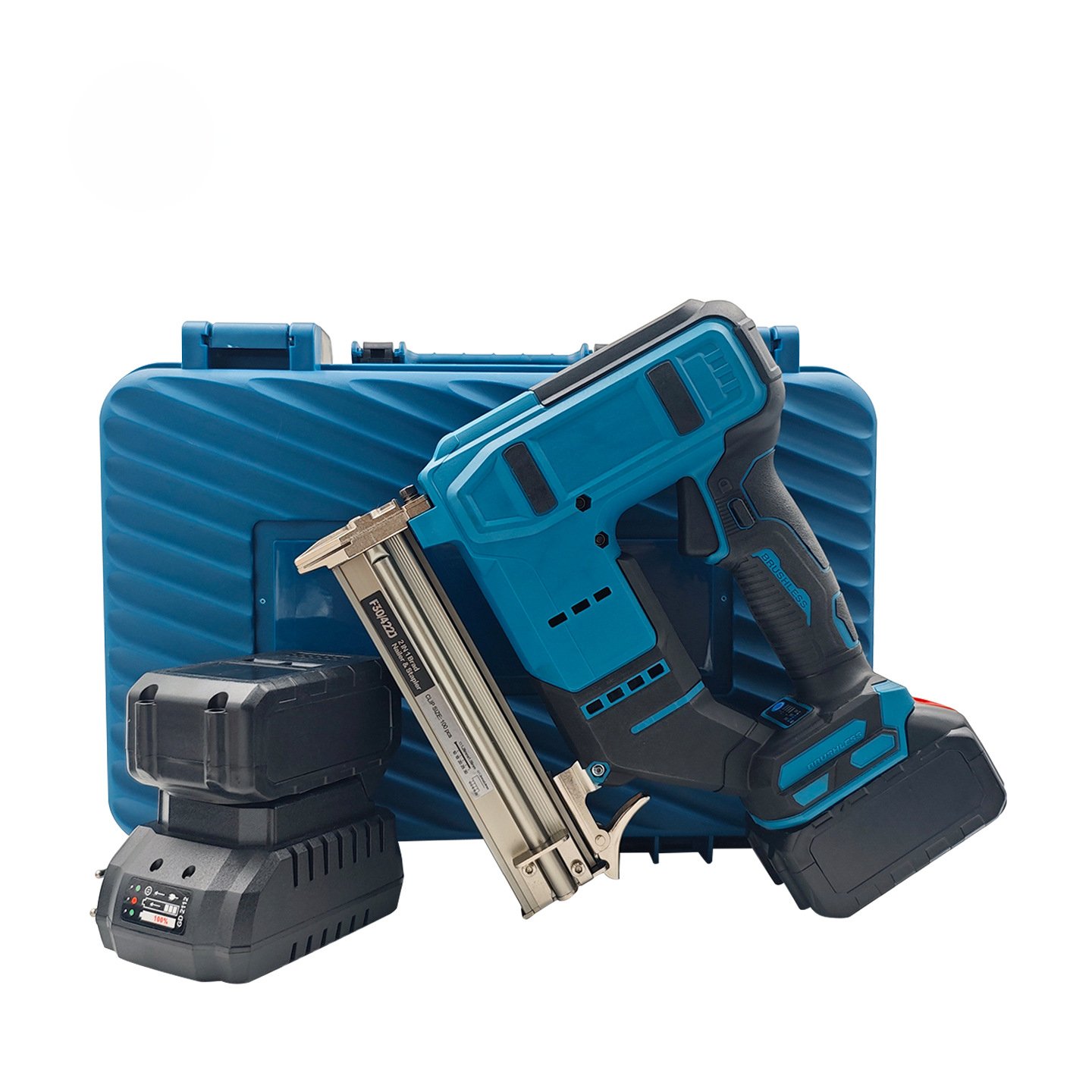21V Cordless 2-in-1 Electric Nail Gun F30 422J Stapler